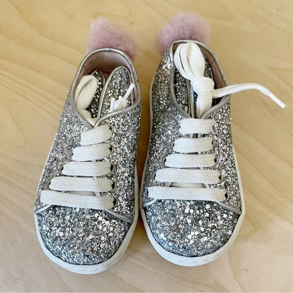 Minna Parikka Glitter Bunny Sneakers toddler Sz 21 US 6 - Picture 2 of 8